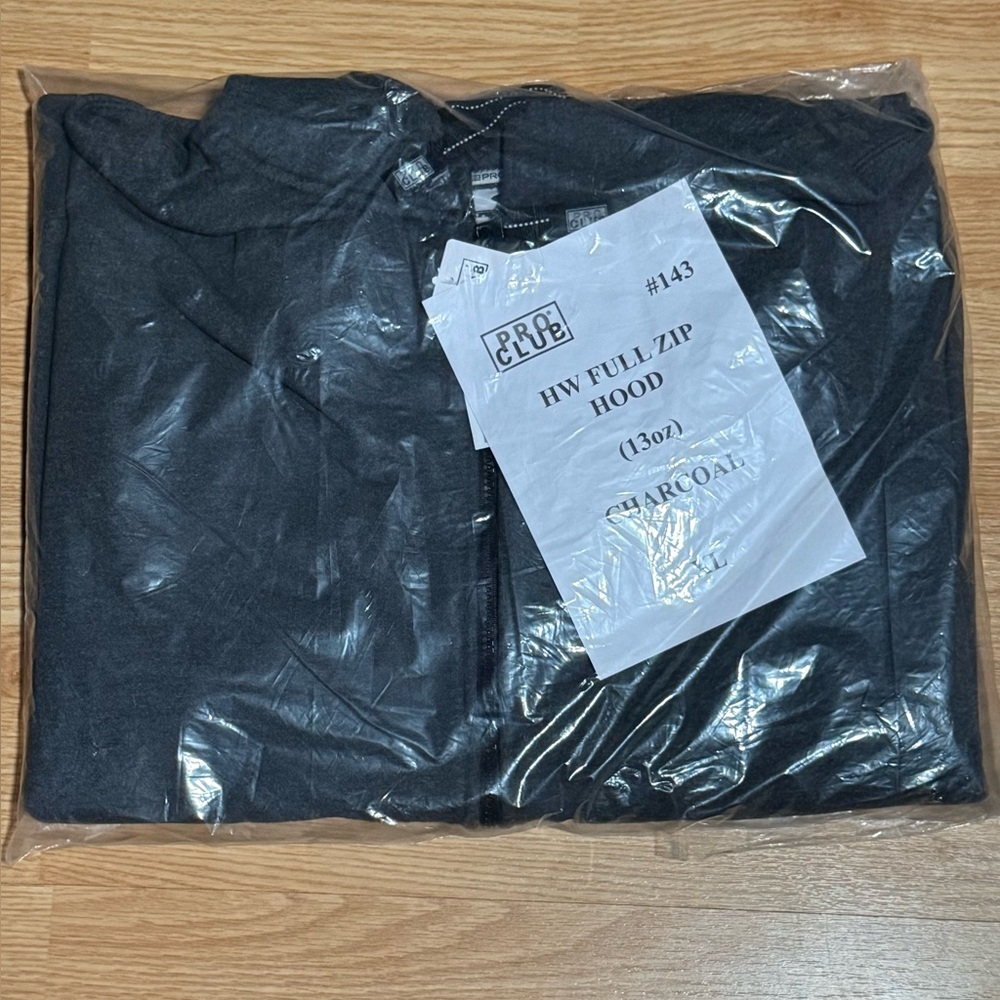 PRO CLUB HW Full Zip Hood - Charcoal